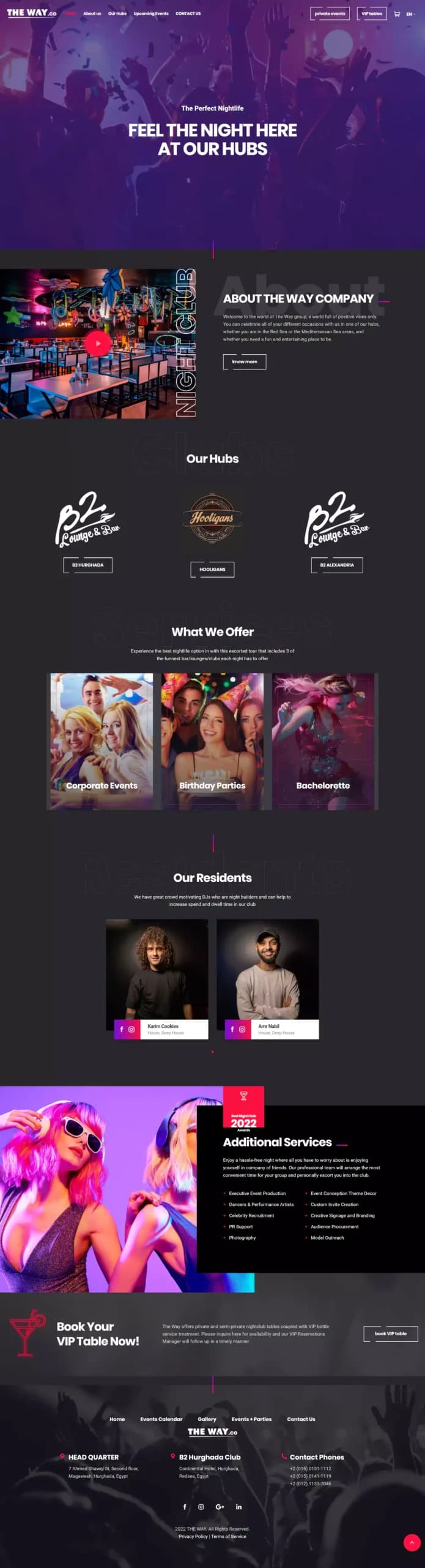 The Way Agency website design by Tranquilo